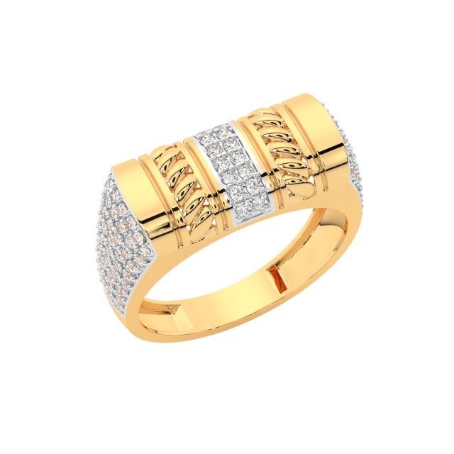 Mark Round Diamond Ring For Men